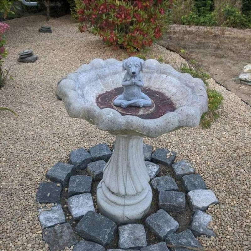 Meditation Dog Statue Home Decor Dog Garden Decoration Dog Art
