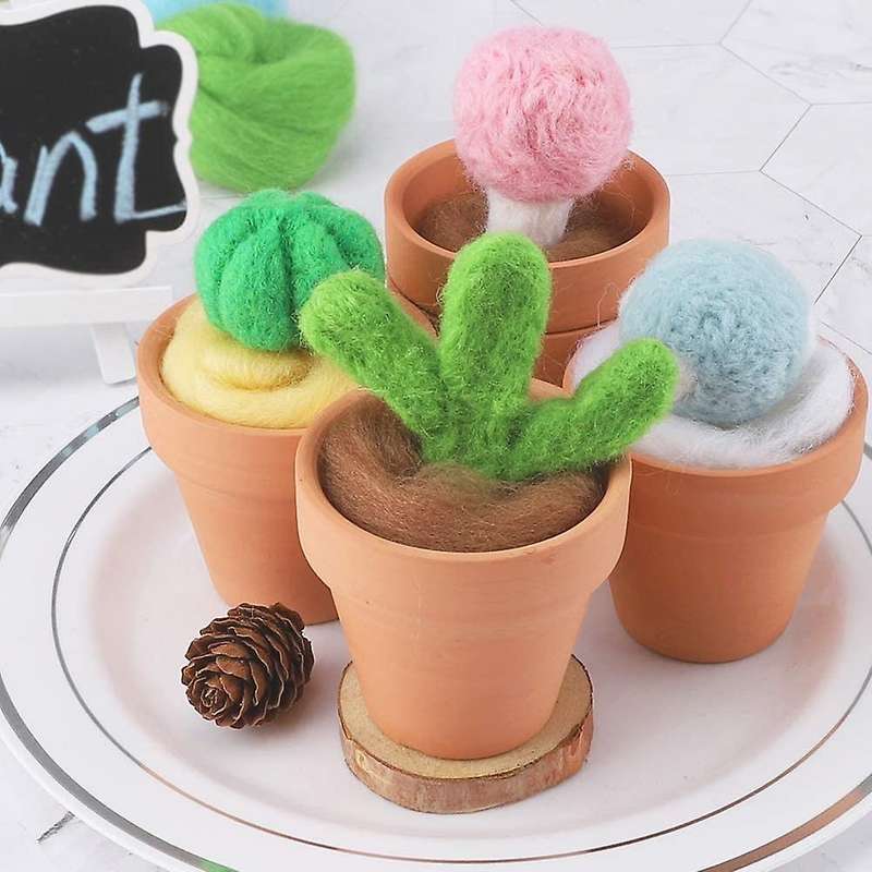 50 Colors Fiber Wool Yarn,for Needle Felting Craft,diy Hand Spinning