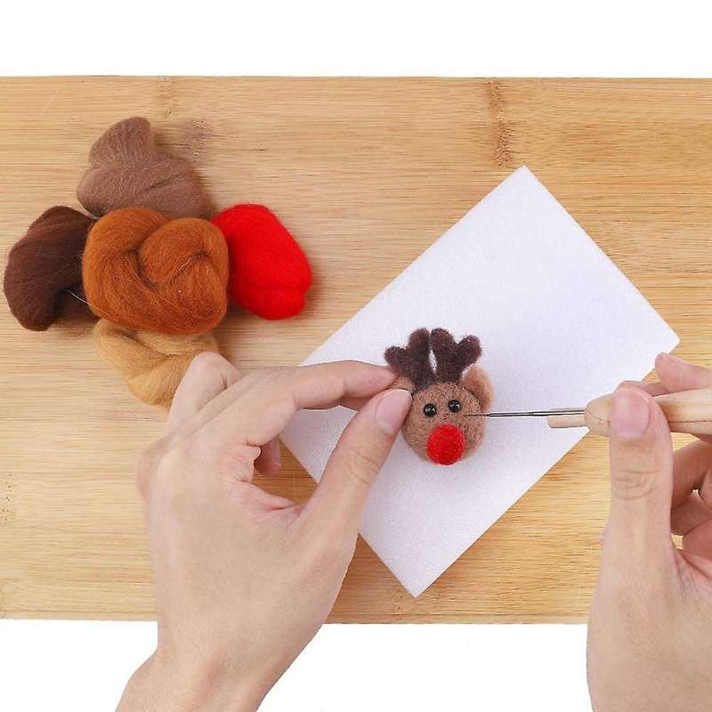 50 Colors Fiber Wool Yarn,for Needle Felting Craft,diy Hand Spinning