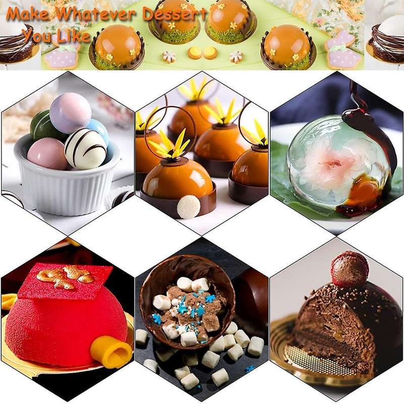 Semi Sphere Silicone Mold,chocolate Molds Sphere Jelly Holes
