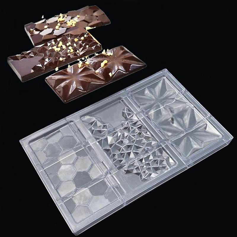 Chocolate Cadny Bar Mold Plastic Baking Cake Mold Confectionery Tool