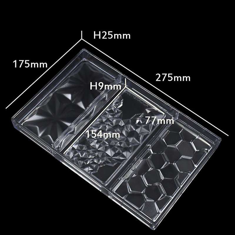 Chocolate Cadny Bar Mold Plastic Baking Cake Mold Confectionery Tool