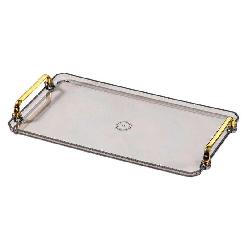 Golden Handle Nordic Pallet Rectangle Tea Set Supplies Serving Tray E