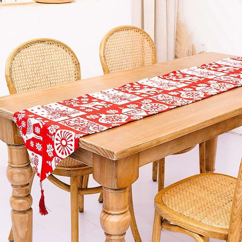 Christmas Table Runner - Holiday Table Runners for Dining Room, H