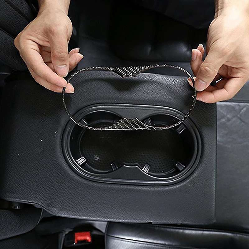 Car Cup Holder Panel Frame Cover Trim for Touareg 2011-2018