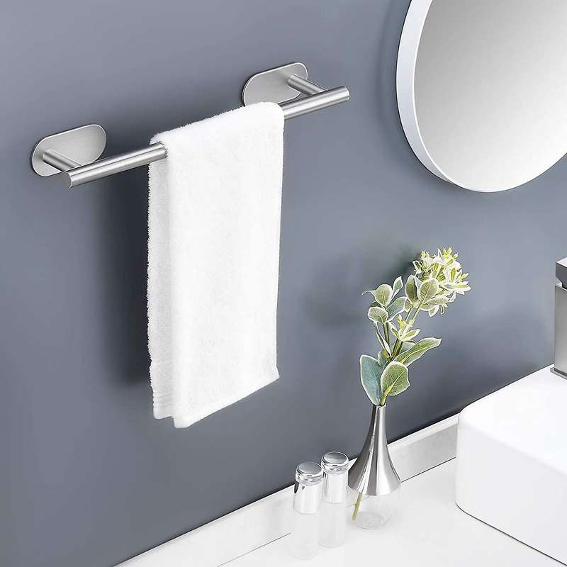Stainless Steel Towel Rack for Kitchen Toilet Wall Mounted Punch-free