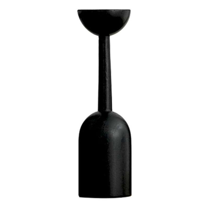 Wooden Candle Holder Black Simple Modern Creative Art Candlestick,c