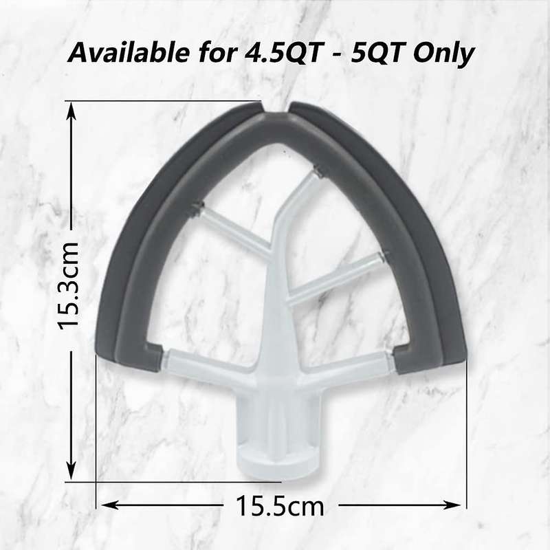 Flex-edge Paddle Attachment for Kitchenaid Tilt-head Stand Mixer