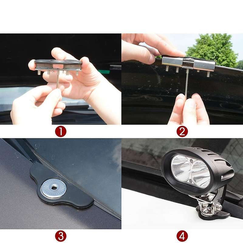 Car Universal Led/hid Bar Light Mounting Bracket 5 Holes