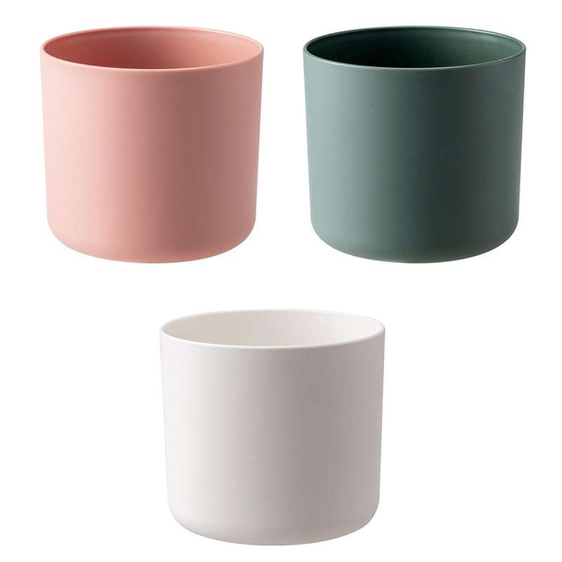 3 Pcs Plastic Planter Nordic Style Mini Flower Seedlings Nursery Pot