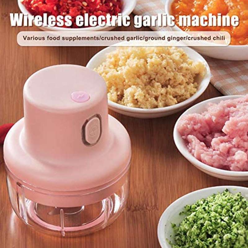 Mini Electric Garlic Food Meat Chopper Fruit Ginger Vegetable Cutter