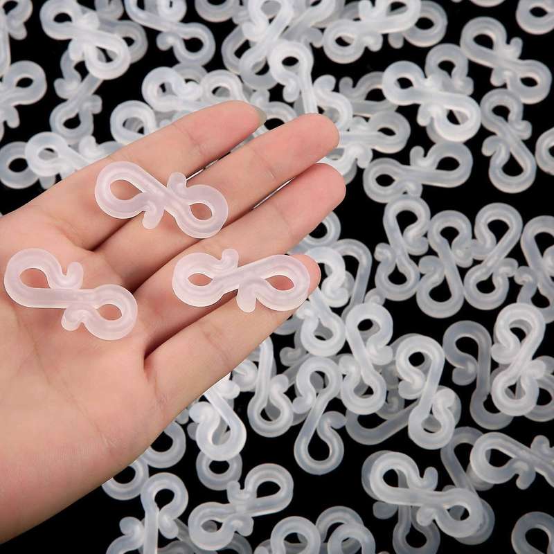168pcs Plastic S Clips Outdoors Gutter Hook,christmas Lights Gutter