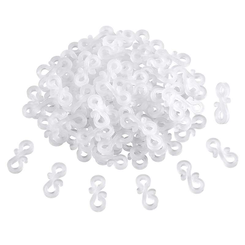 168pcs Plastic S Clips Outdoors Gutter Hook,christmas Lights Gutter