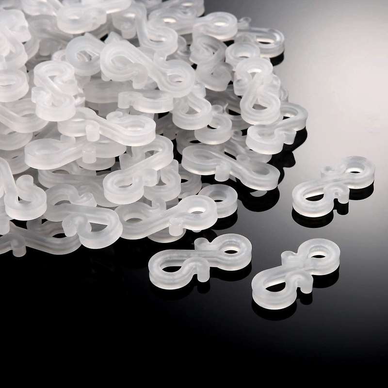 168pcs Plastic S Clips Outdoors Gutter Hook,christmas Lights Gutter