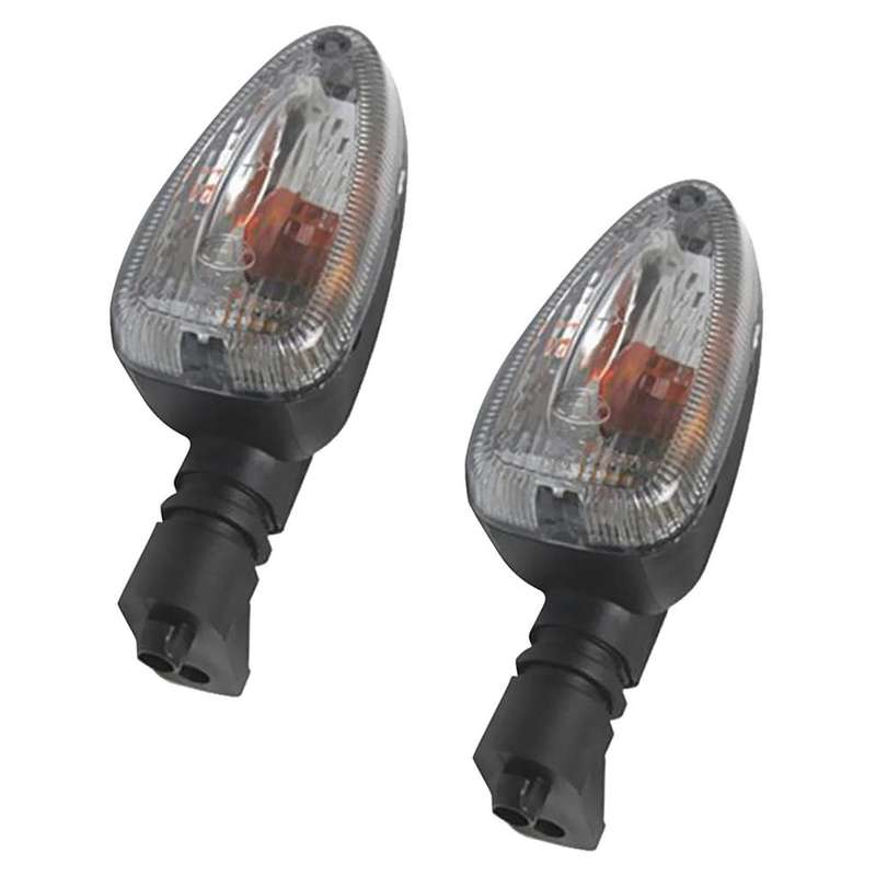 2 Pieces Motorcycle Turn Signal Flashing Light for Bmw 650 750 Smoke