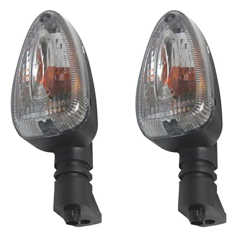 2 Pieces Motorcycle Turn Signal Flashing Light for Bmw 650 750 Smoke