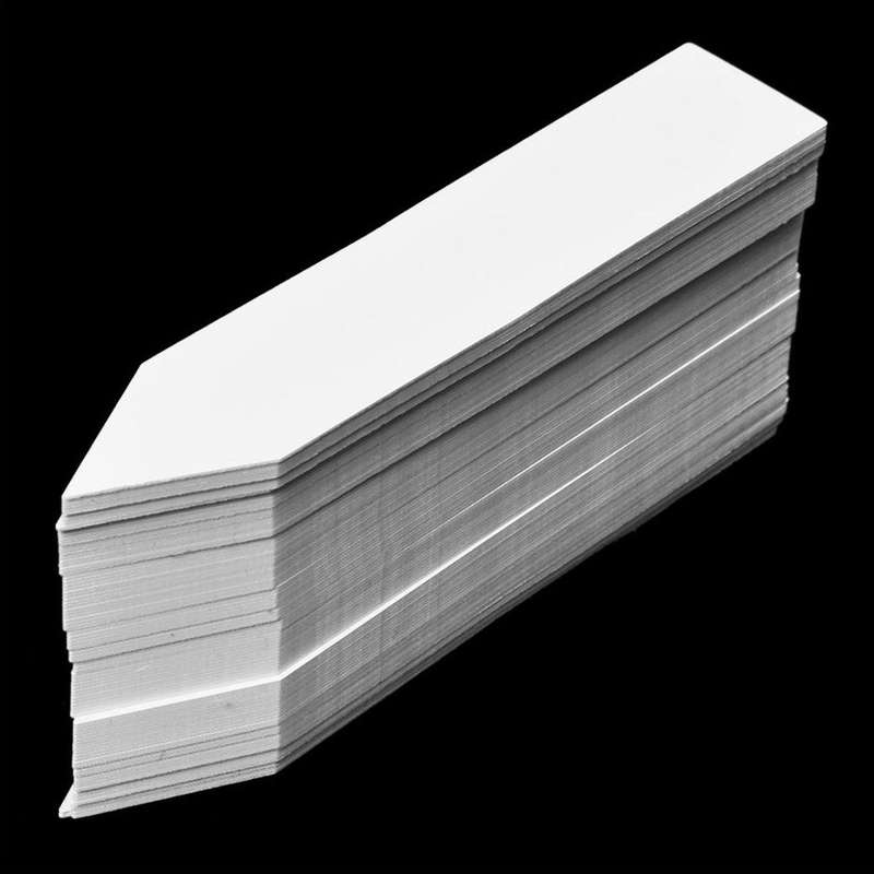 300 Pcs Plastic Plant Seed Labels 10cmx2cm(white)