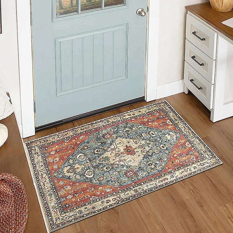 Distressed Entryway Rug Doormat for Indoor Kitchen Bathroom Number 5