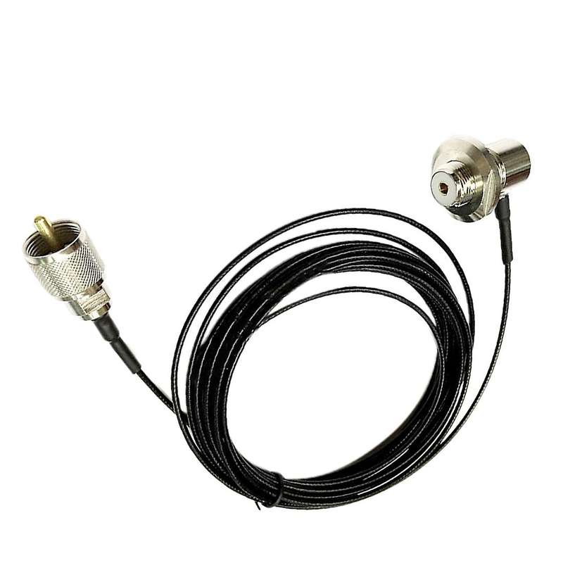 Walkie-talkie Car Antenna Base 5 Meters Extension Cable M Male