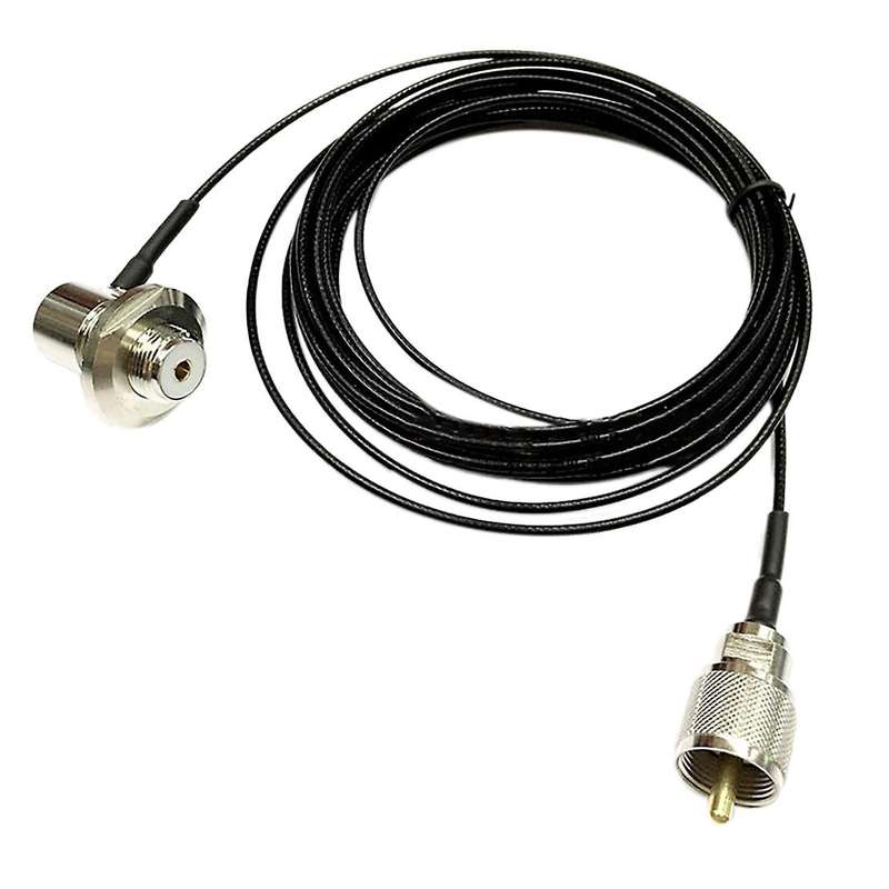 Walkie-talkie Car Antenna Base 5 Meters Extension Cable M Male