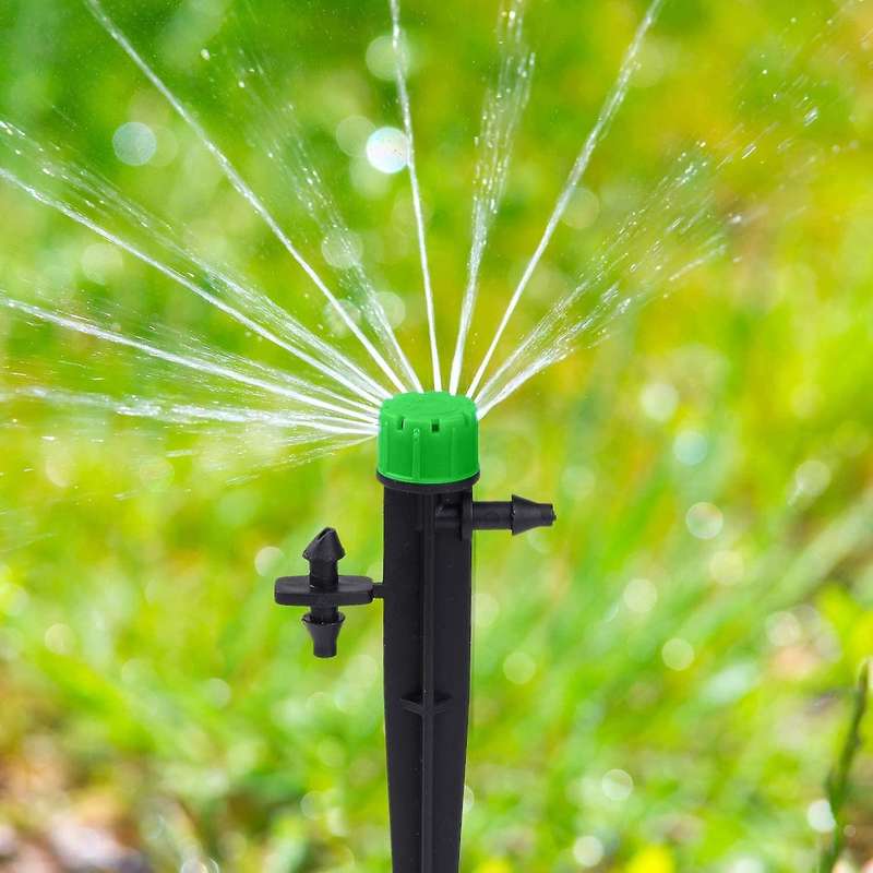 60 Pieces 360 Degree Adjustable Irrigation Drippers for 4/7 Mm Tube