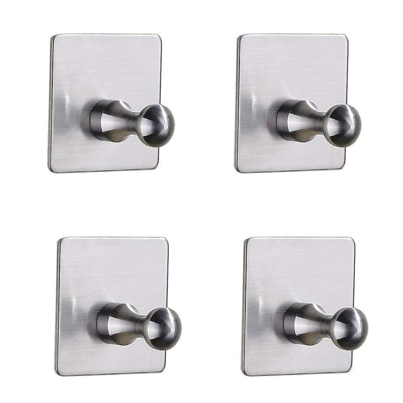 4pcs Adhesive Hooks,towel Hooks, for Bathroom Shower, Kitchen, Home