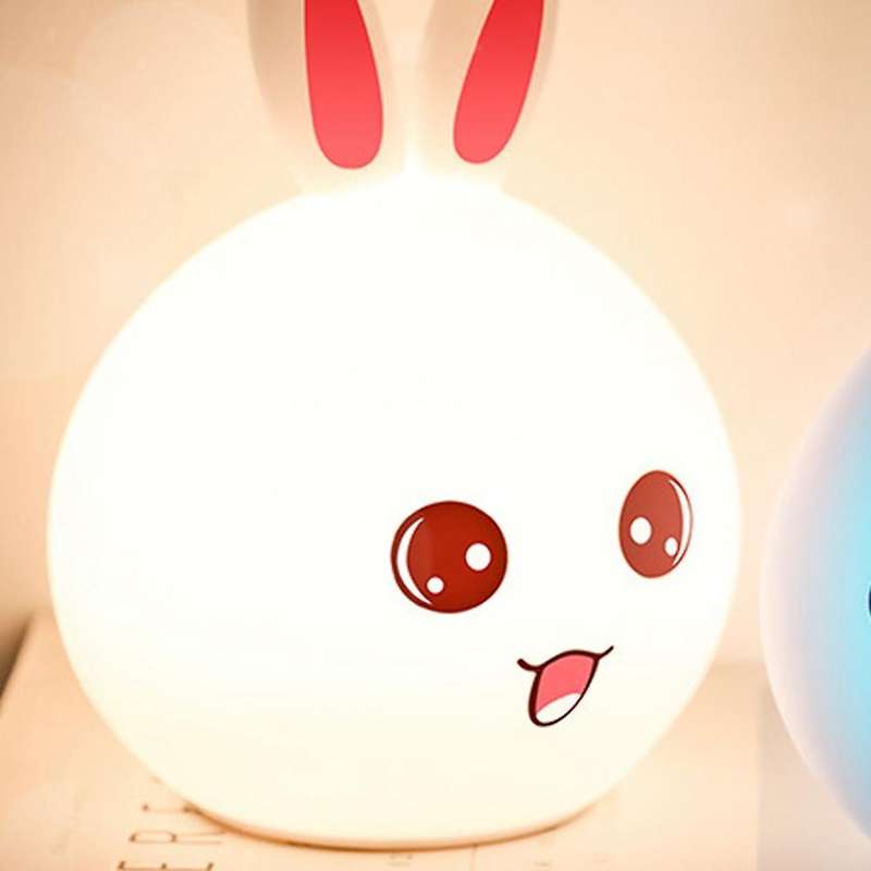 Lovely Rabbit Led Night Light Touch Lamp for Children Baby Tap