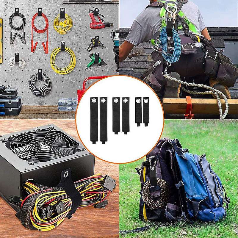 10 Pack Storage Straps,with Loop Adjustable Holder for Cables, Hoses