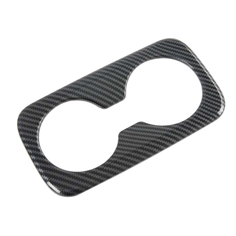 Car Carbon Fiber Abs Rear Drain Cup Decoration Cover Trim Stickers