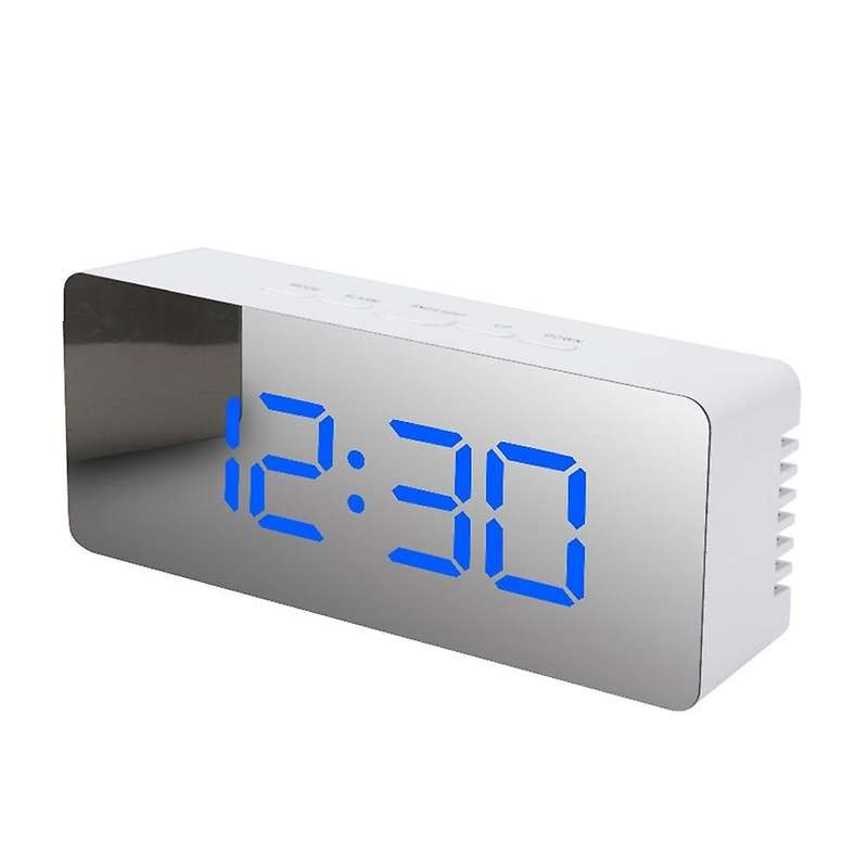 Mirror Alarm Clock Led Display for Bedroom, Office - Led Alarm Clock