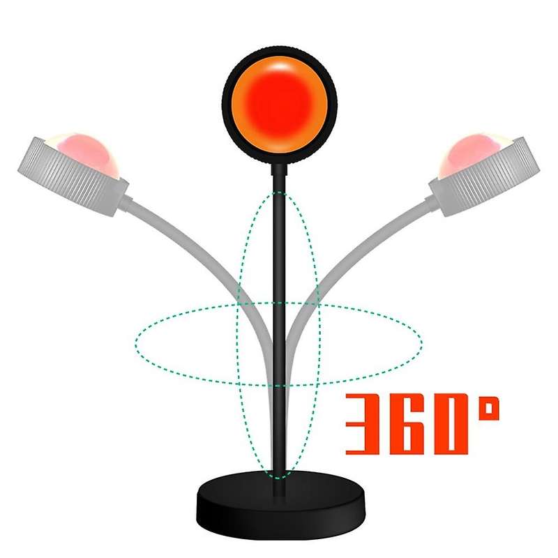 Usb Sunset Lamp Projector Mood Light Room Bedroom Decor Background