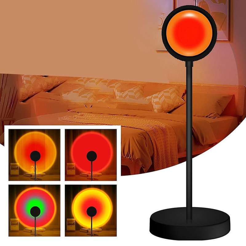 Usb Sunset Lamp Projector Mood Light Room Bedroom Decor Background