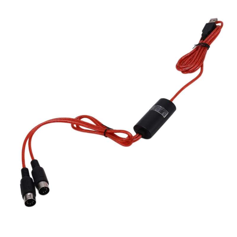 5-pin Midi to Usb In-out Cable Adapter Converter for Music Piano
