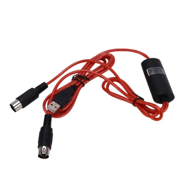 5-pin Midi to Usb In-out Cable Adapter Converter for Music Piano