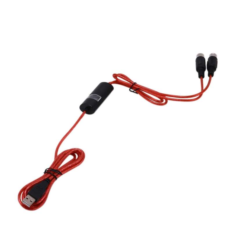 5-pin Midi to Usb In-out Cable Adapter Converter for Music Piano