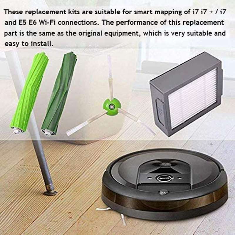 Dld Replacement Kit for Irobot Roomba I7 I7+/i7 Plus E5 E6 Vacuums