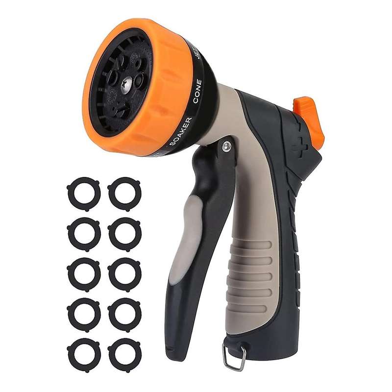 Garden Hose Nozzle - Abs Water Hose Nozzle with 9 Spray Patterns