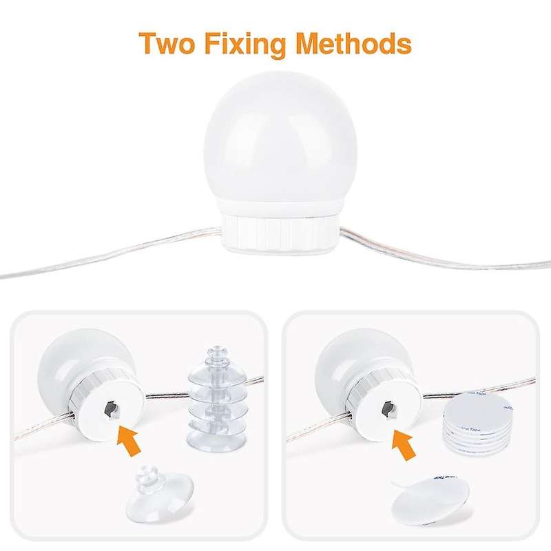 Usb Hand Sweep Vanity Mirror Light Led Makeup Lamp Bulbs 6 Bulbs