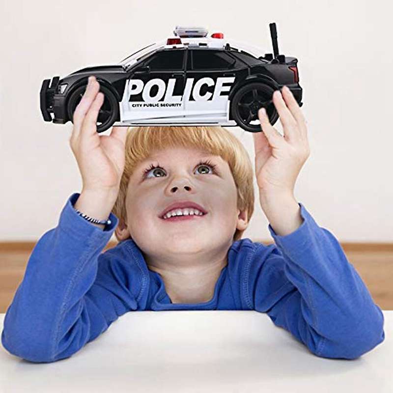 Simulation Police Car Toy Pursuit Rescue Model with Sound and Light