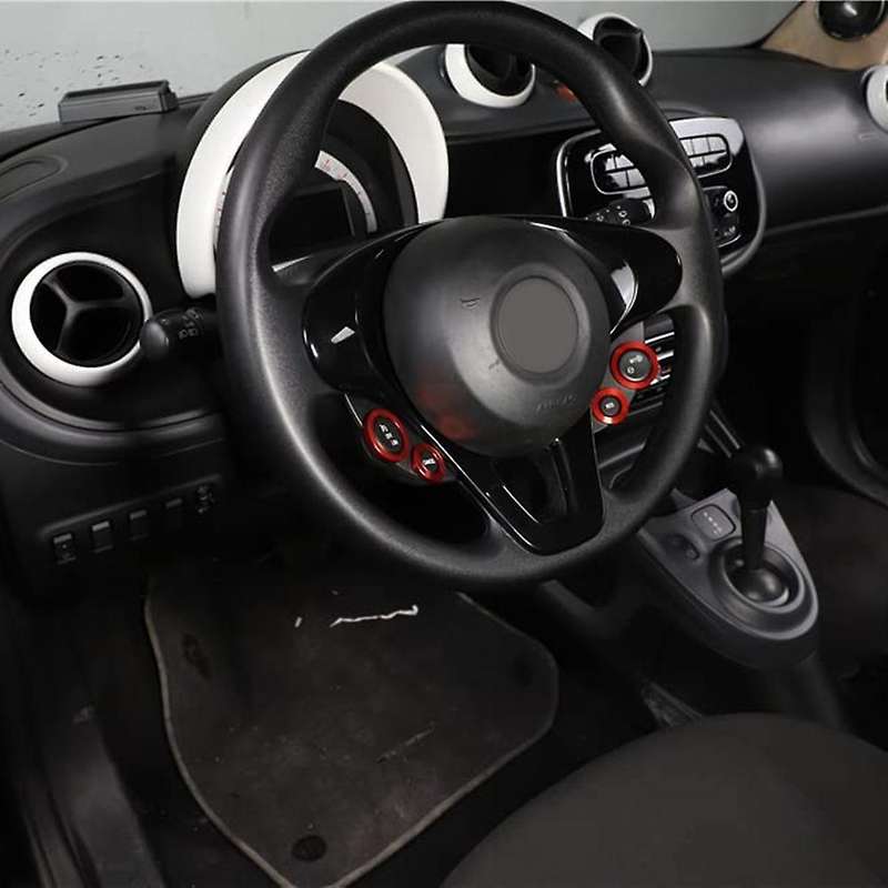 Car Steering Wheel Button Cover for Mercedes Benz Smart 2016-2021