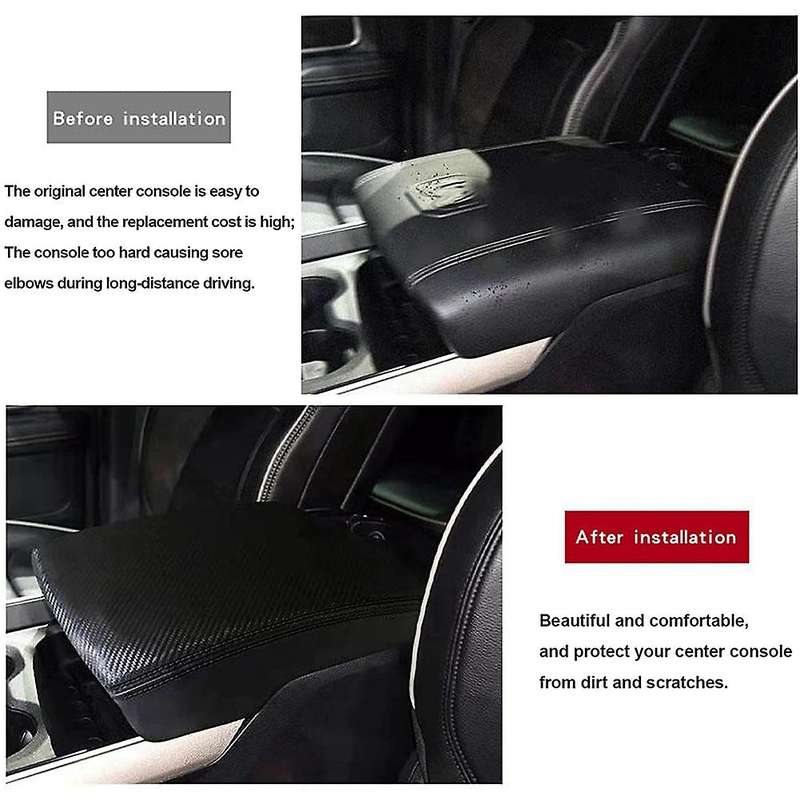 Center Console Cover for 2018-2021 Dodge Ram 1500 2500,black Line
