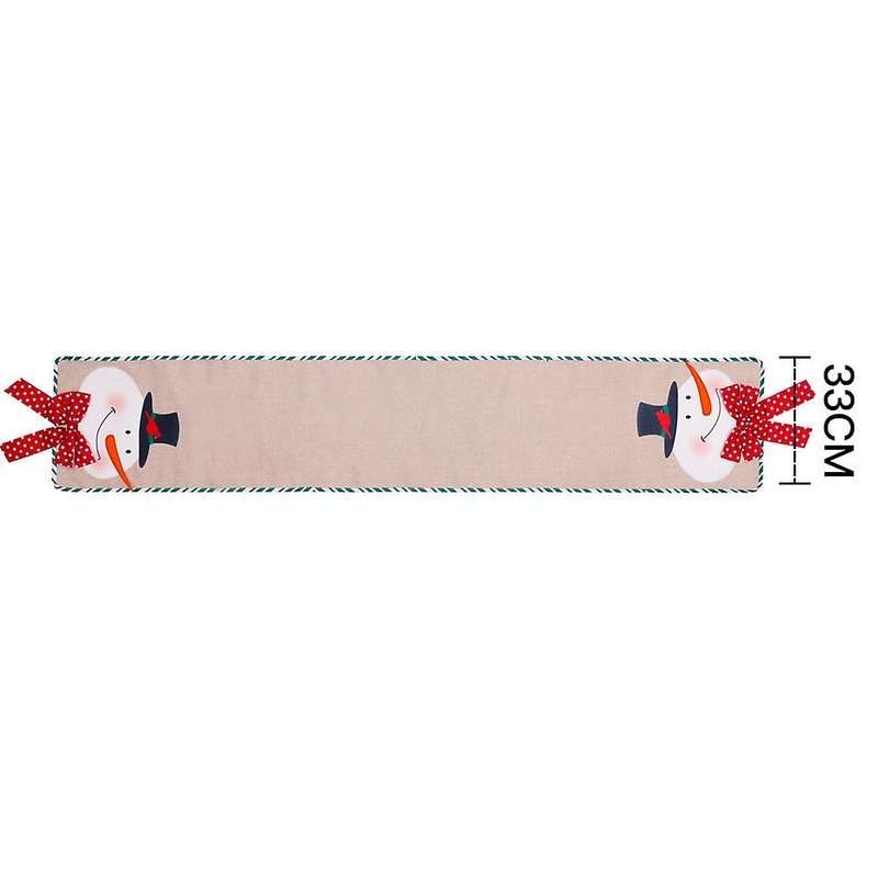 Christmas Table Cloth Xmas Party Decor Table Runner Decoration A
