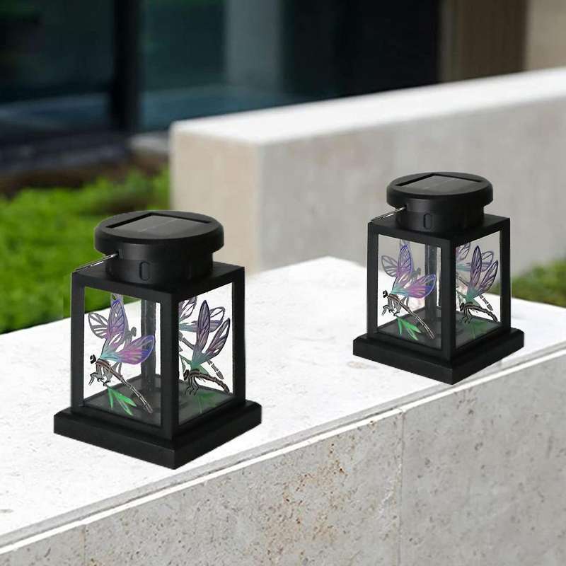 Dragonfly Led Solar Lanterns for Patio Garden Lawn Landscape Decor