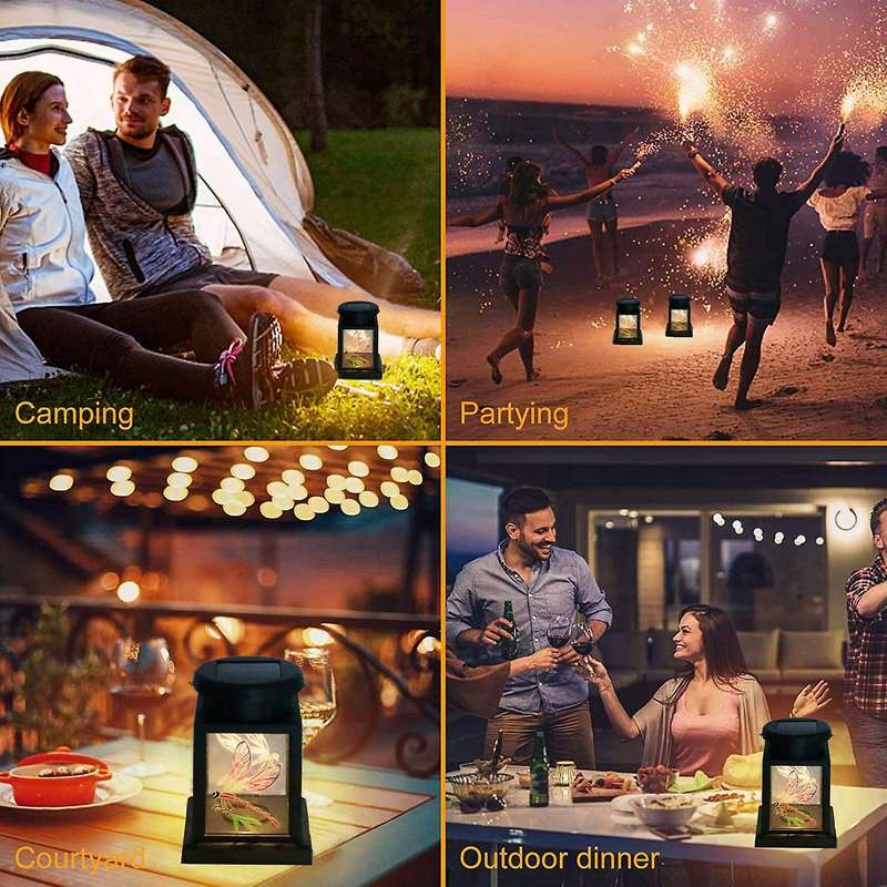 Dragonfly Led Solar Lanterns for Patio Garden Lawn Landscape Decor