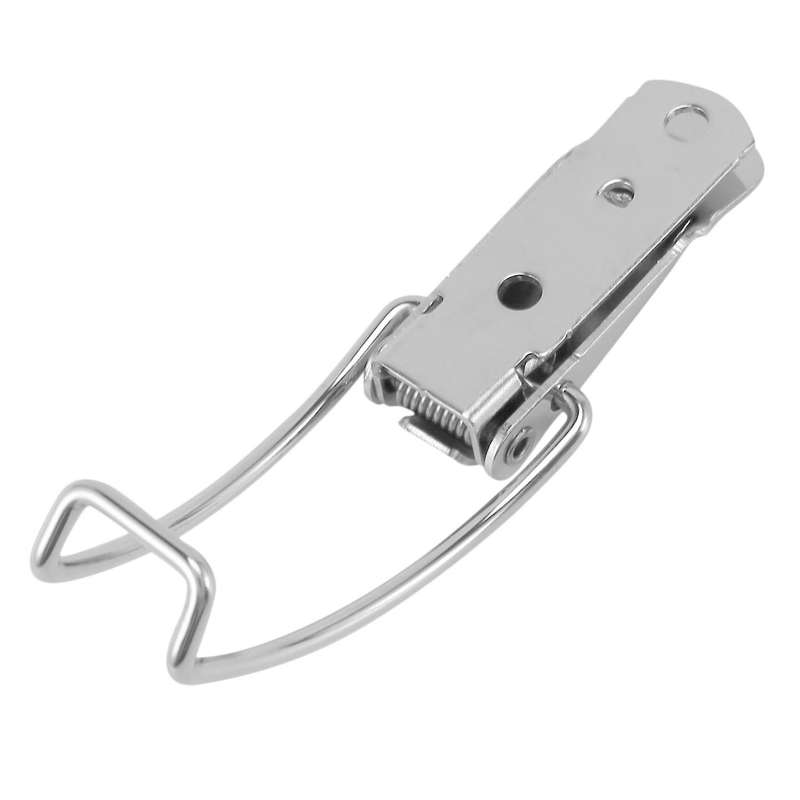 8x 304 Stainless Steel Box Cabinet Spring Lock Hasp Box Tower Buckle