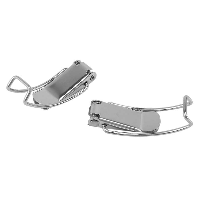 8x 304 Stainless Steel Box Cabinet Spring Lock Hasp Box Tower Buckle