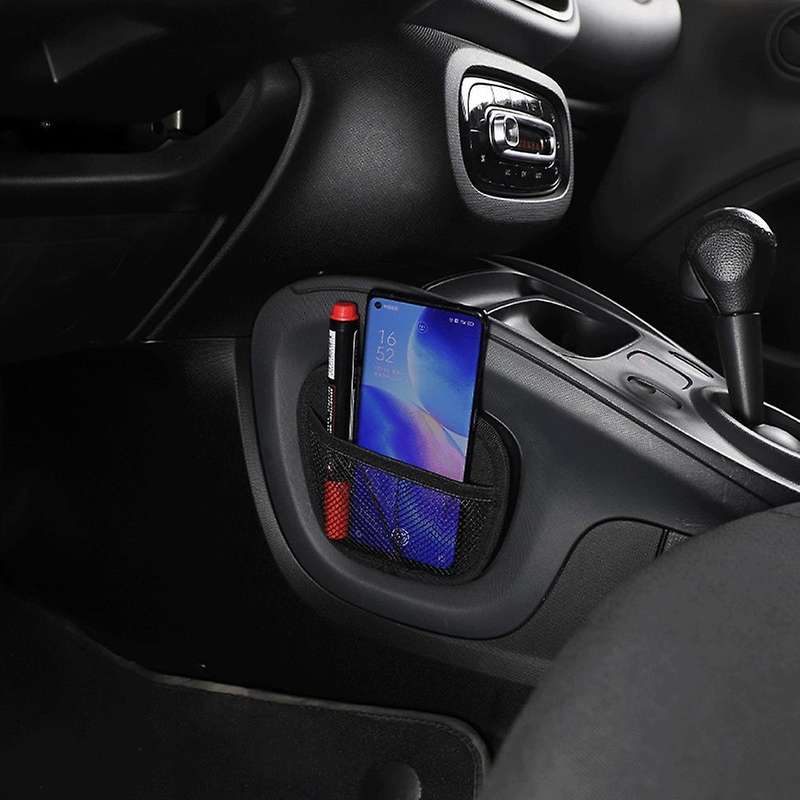 Car Central Control Side Storage Bag Net String Bag Mesh Patch Pocket