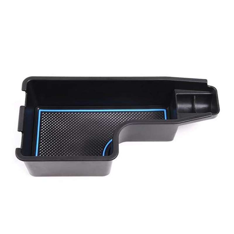 Car Central Console Armrest Storage Box Pallet Tray Container(blue)