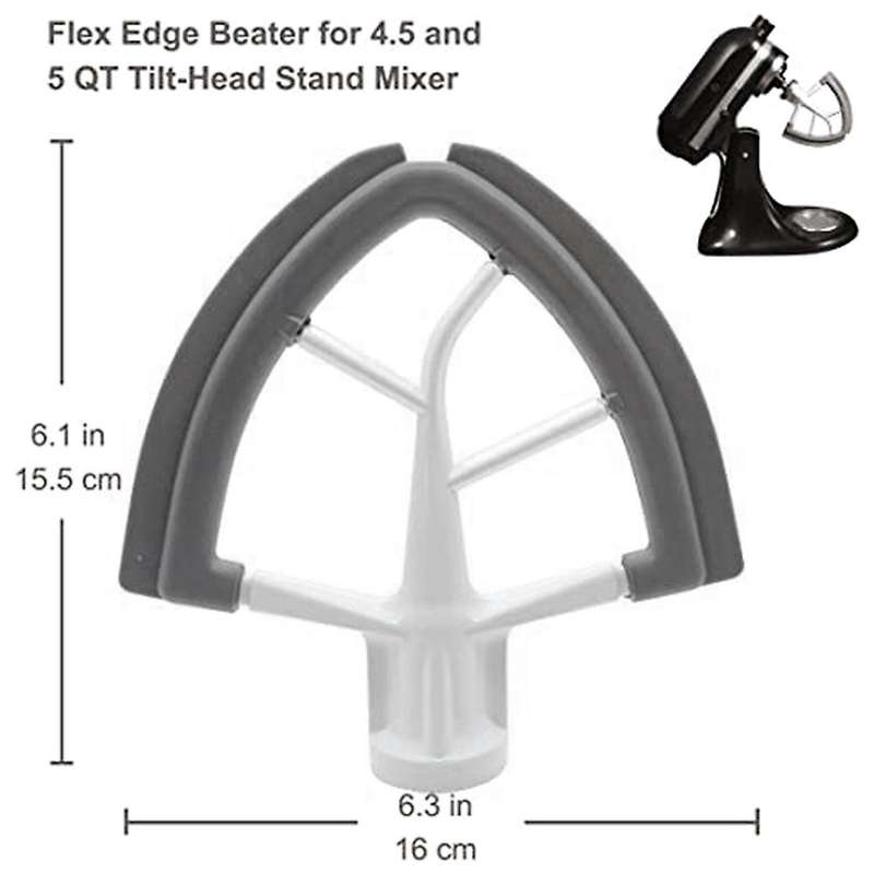 Flex Edge Beater for Kitchenaid Mixer Accessories Attachments Scraper