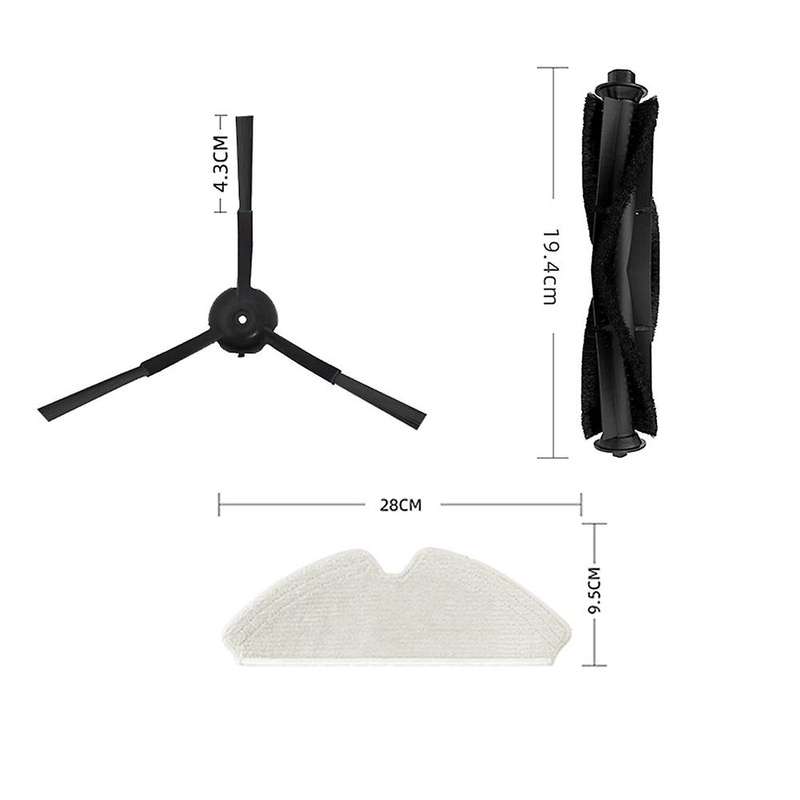 Main Brush Hepa Filter Rag for Uoni V980 Plus Robotic Vacuum Cleaner